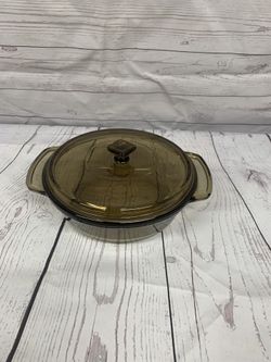 Casserole Dish Anchor 1.5qt Vintage harvest, Amber and or smoke color $10 each