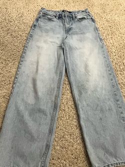 Light Wash Wide Leg Jeans