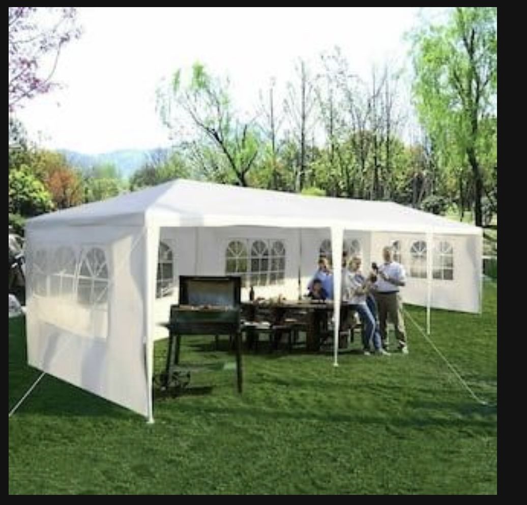NEW IN BOX - 10 ft. x 30 ft. White Canopy Heavy-Duty Gazebo Pavilion Event Party Wedding Outdoor Patio Tent