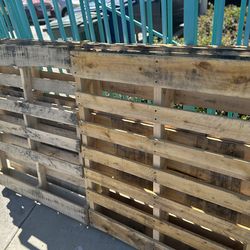 Wooden pallets (four)