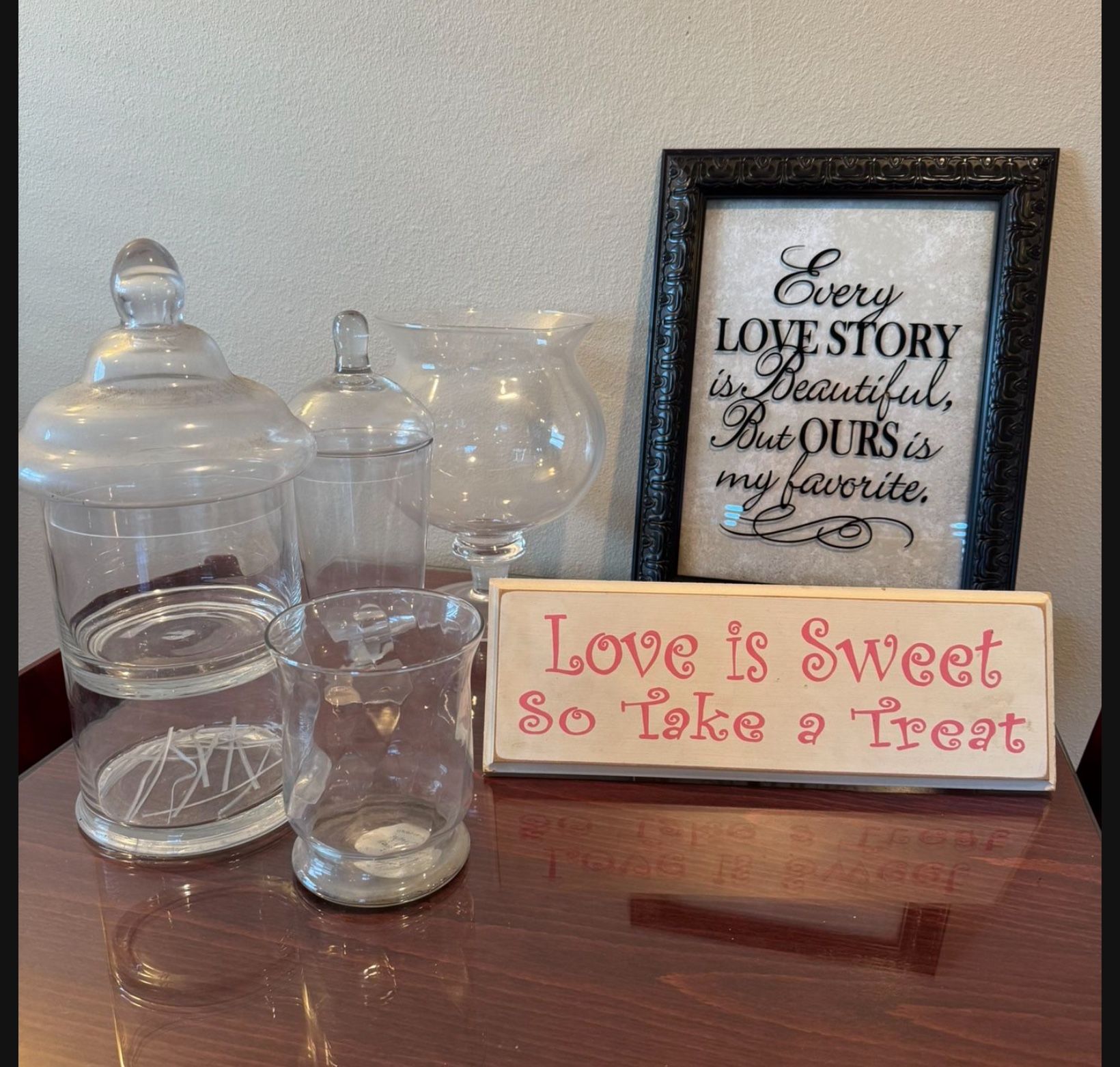 Apothecary Jars and signs 