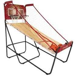 Lanos Basketball Arcade Game, Double Electronic Hoop Shot, 2 Player Or 1 Player, With 6 Basketballs