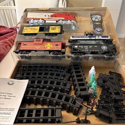 ONLY $75: Lionel Santa Fe Freight Battery Toy Train Set with Remote, Locomotive, Train Cars, & Track