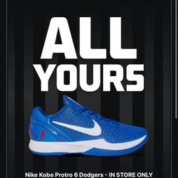 BRAND NIKE KOBE 6 PROTRO “Dodgers” Size (12Men)