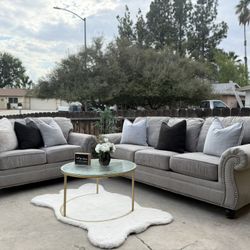 Sofa + Loveseat Couch Set DELIVERY Available 🚚