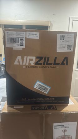 AIRZILLA Premium Steel Retractable Air Hose Reel With Dual Arm, 3/8"x50Ft Hybrid Polymer Hose, Heavy Duty Air Hose Reel included Auto Rewind Reel | Qu