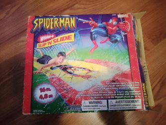 Wham-O Original Slip N Slide Spider-Man 16 Ft 4.8m Marvel Water Slide 62033-NEW OPEN BOX NEVER USED