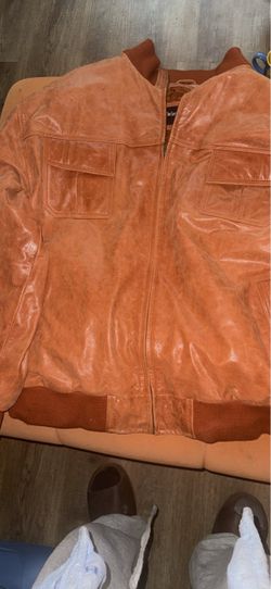 Real leather coat
