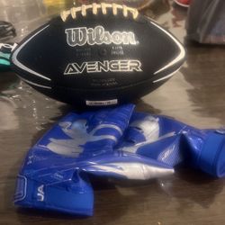 Football And Football Gloves 