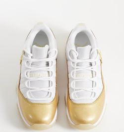 Air Jordan 11 Low White Gold Sneakers
