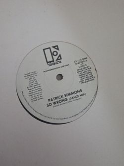 Patrick Simmons- so wrong Vinyl