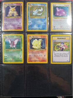 Vintage pokemon cards