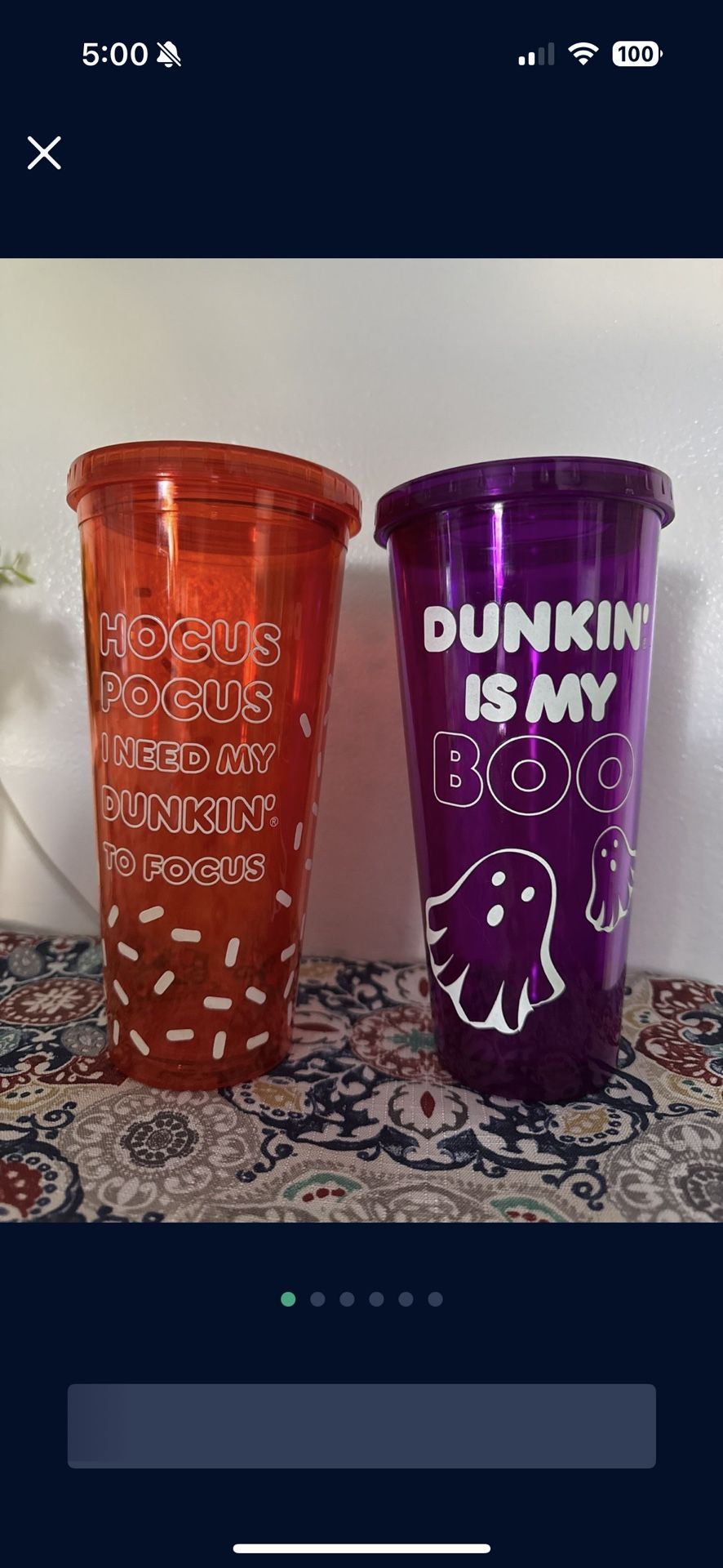 Glow In The Dark Dunkin Cups 