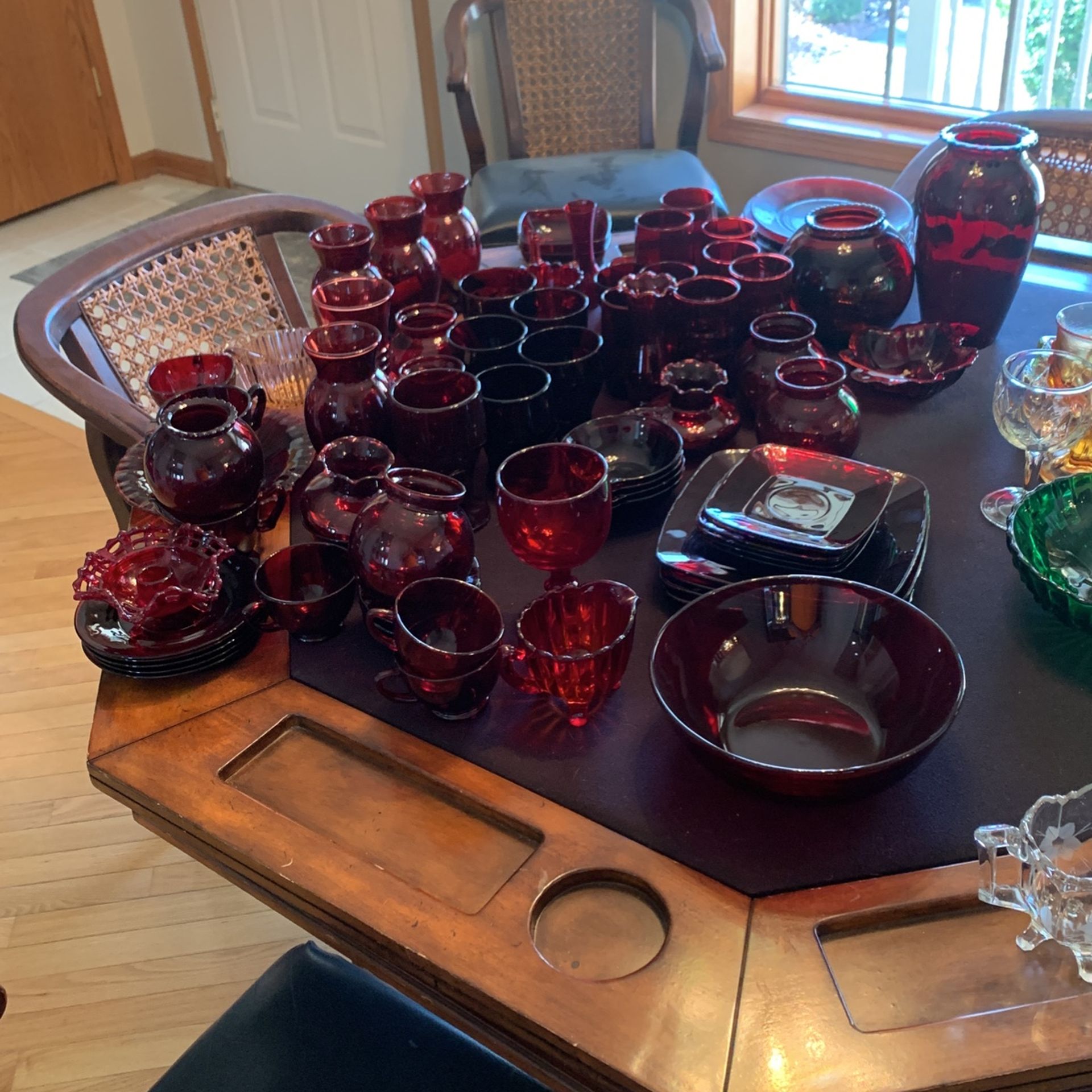 Ruby Red Glass Collection