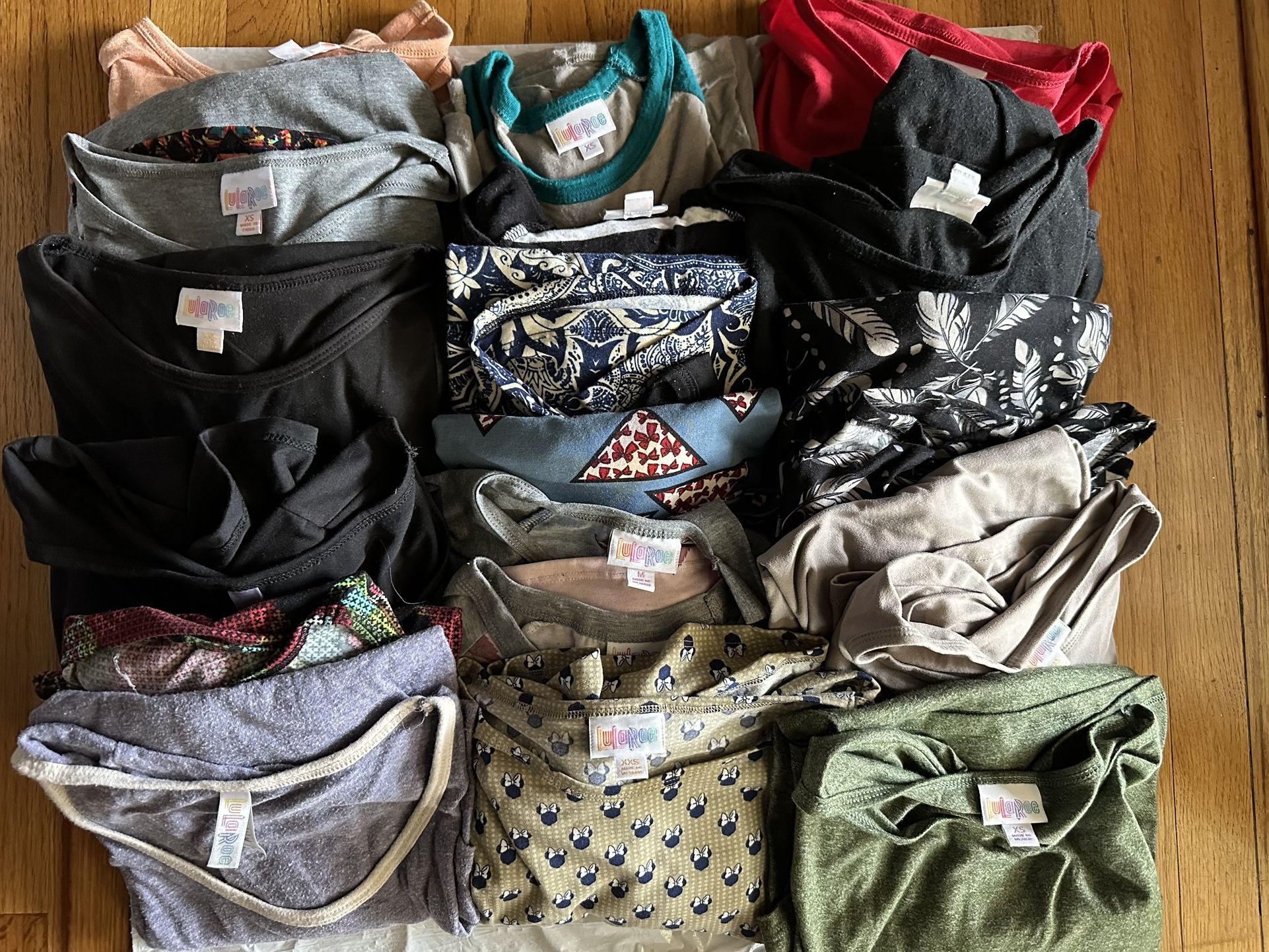(15) LulaRoe Irmas & Baseball Blouses