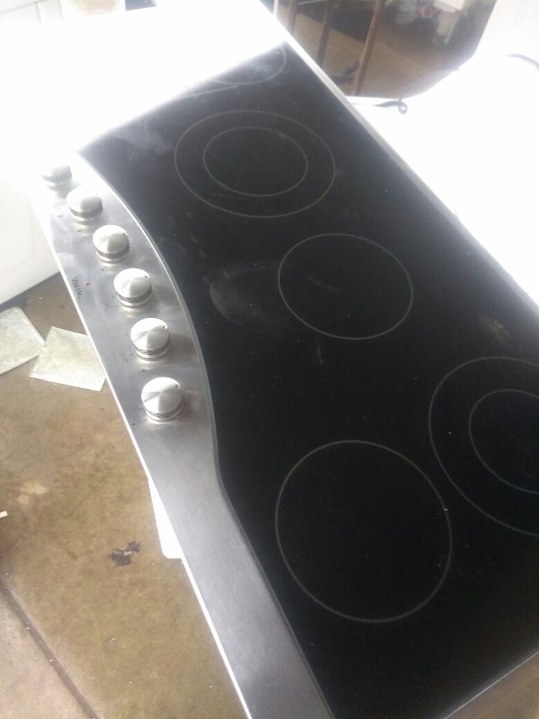 Viking glass top electric drop in