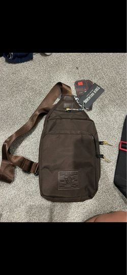 True Religion Brown Sling Crossbody Bag