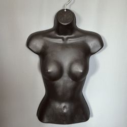 Female Hanging Half Torso Mannequin - Black