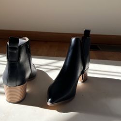Black Ankle Boots - Women’s Size 5.5