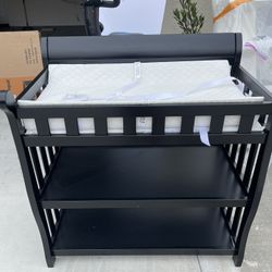 Baby Changing Table Black