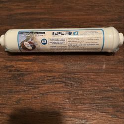 PURE T IL-10W-C-EZ38 REVERSE OSMOSIS IN-LINE CARBON FILTER 10 X 2 3/8 QUICK CONNECT ENDS