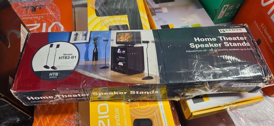 Sanus HTB3-B1 Home Theater Speaker Stands