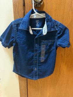 Gap Denim Toddler Button-Up Shirt Size 3T