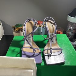 Lilac Bottega Veneta Sandals Heels