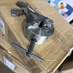 SANOU Brand K12-100 4-Jaw Self-Centering Chuck, 3.937 in, for Small Lathes with Hardened Steel