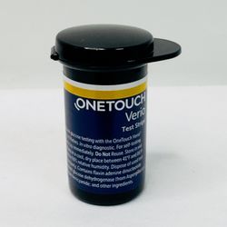 One Touch Verio Diabetic Blood Glucose Test Strips 50 Count New Exp. 01/31/2027