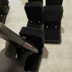 Rose Gold Moissanite Lab Diamond Earrings (small)