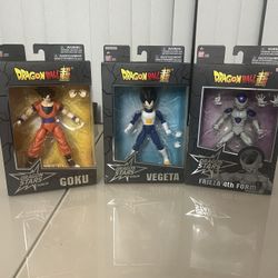 Dragon Ball Z Vegeta - Super Dragon Stars Saiyan Armor Goku Frieza 4th Form Lot of 3. New however box may have very minor scuff marks from storage and