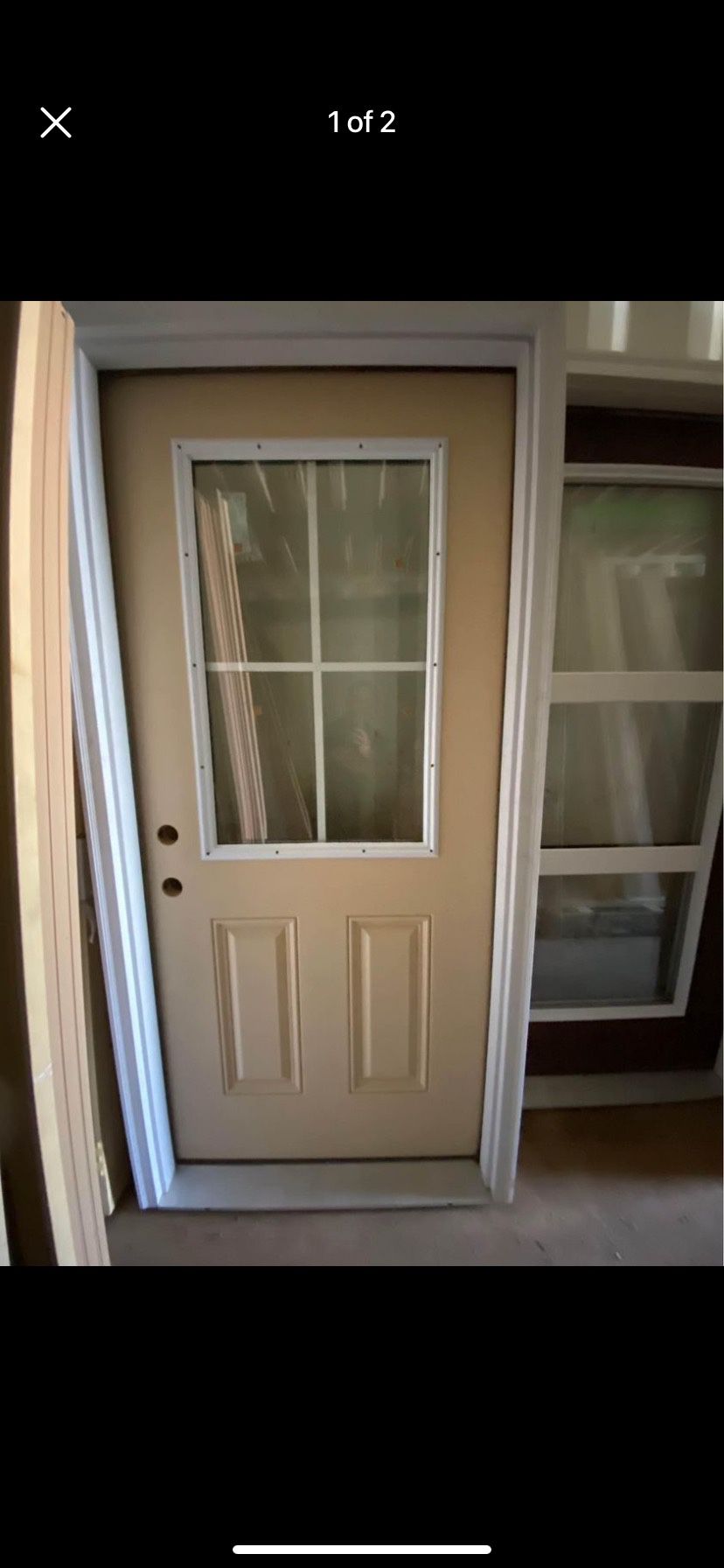 New Fiber glass door 36x80 38x82 with the frame