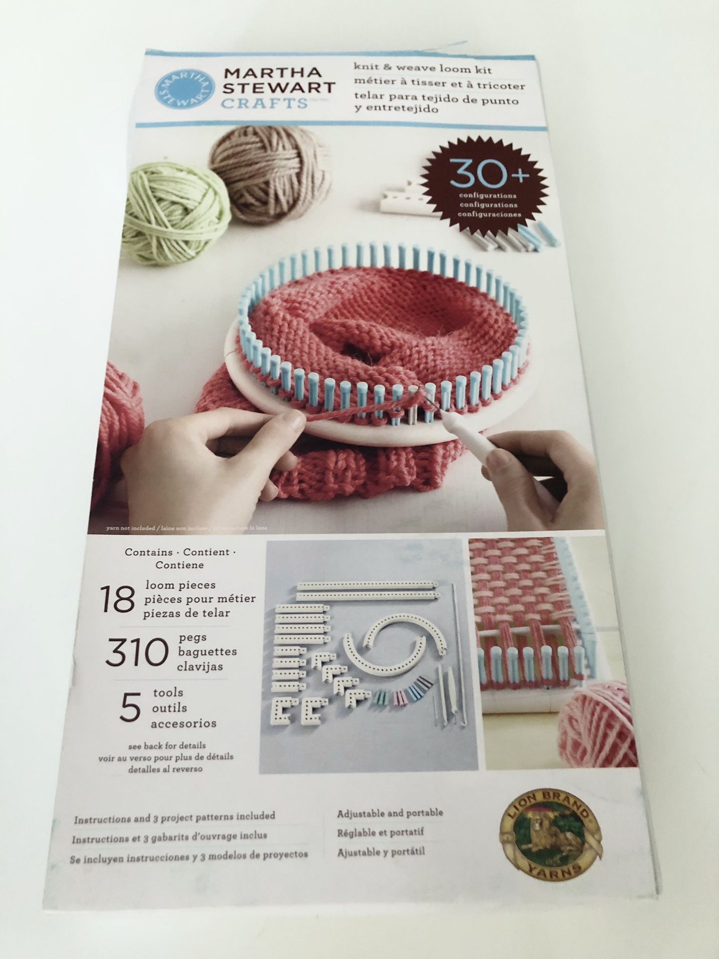 Martha Stewart Crafts Knit & Weave Loom Kit New Sealed