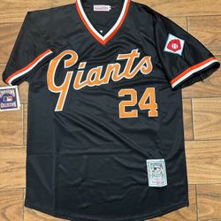 San Francisco Giants Black 24 Mays