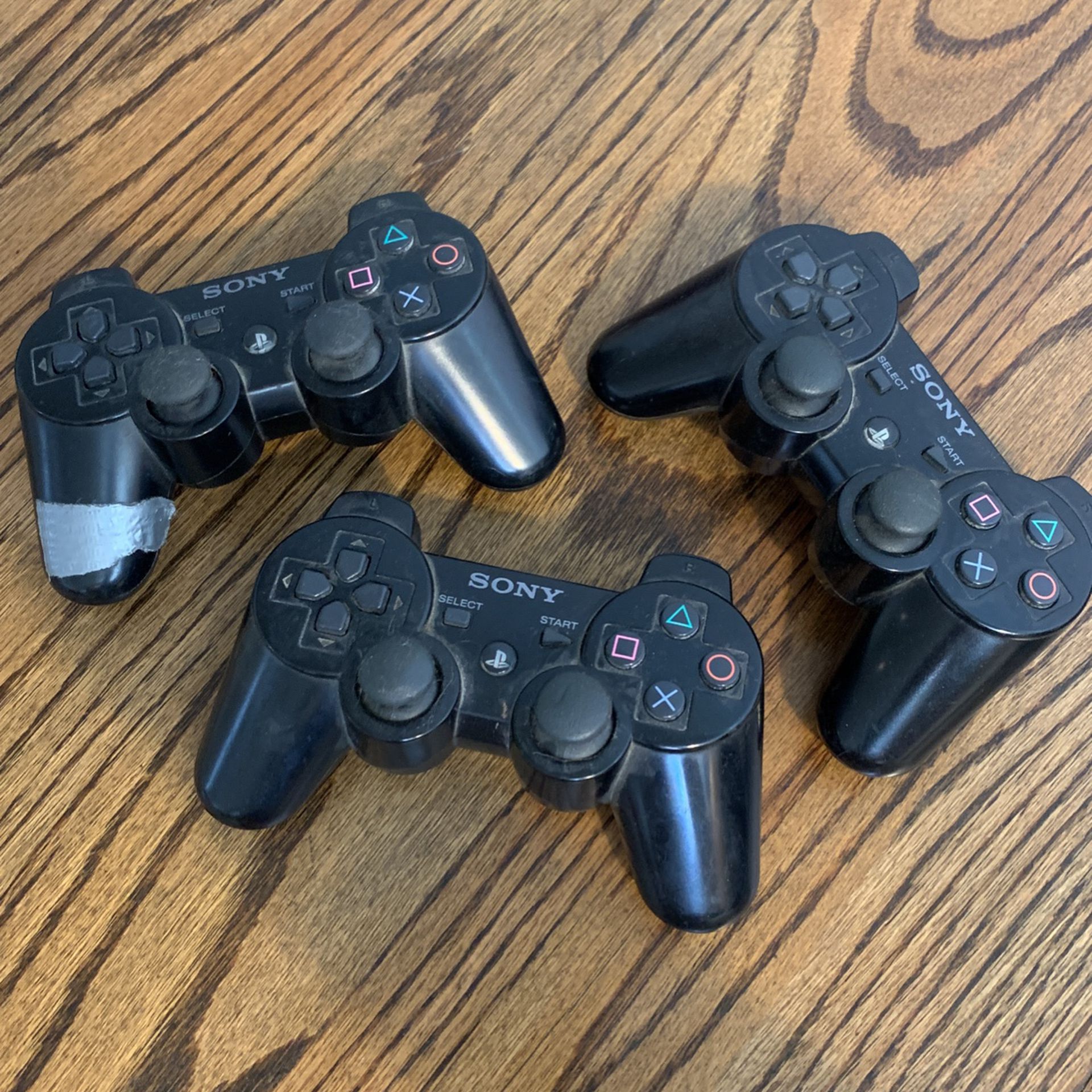 3 non-functional PS3 Controllers