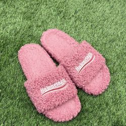 Pink Balenciaga Slides 