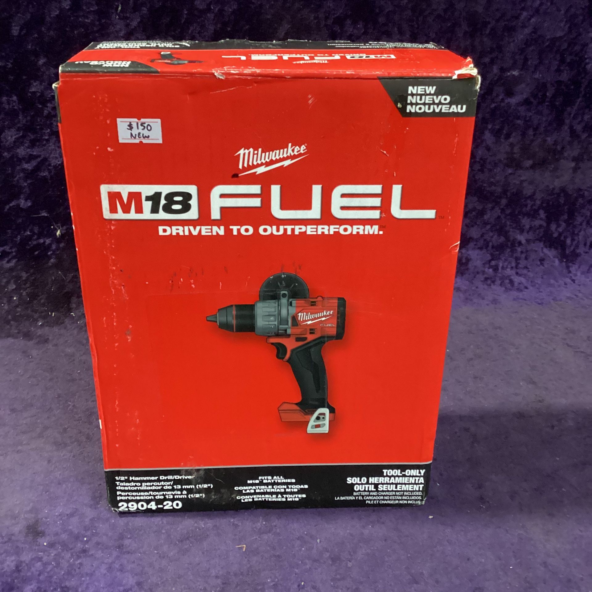 🧰🛠Milwaukee M18 FUEL Brushless Cordless 1/2” Hammer Drill/Driver-NEW!(Tool-Only)-$135!🧰🛠