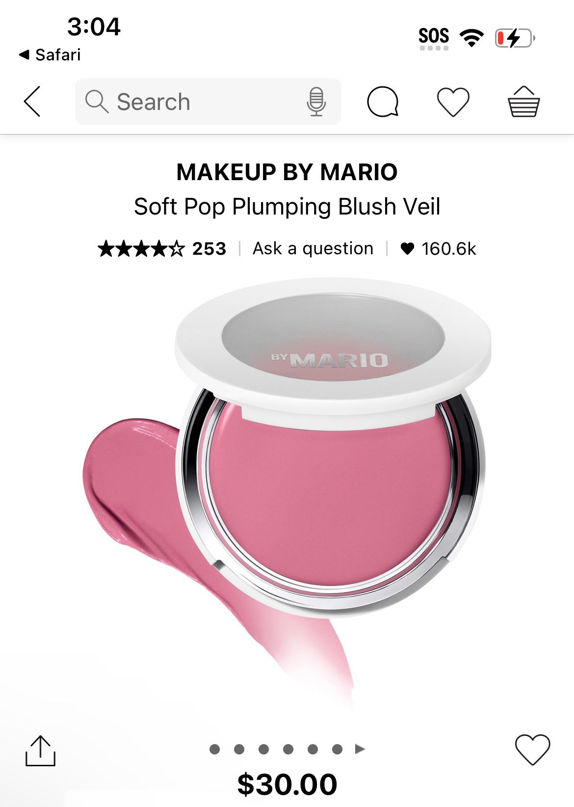 Makeup by mario blush perfect pink 