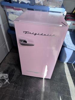 Fridgedaire pink mini retro fridge/freezer