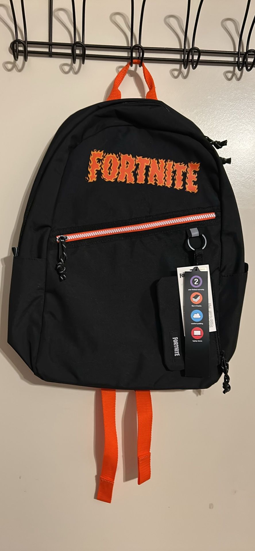 Fortnite Black Backpack With Padded Sleeve For Laptop