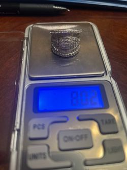 C368 925 sterling silver ring size 6 large