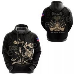 Black Haitian Pride hoodie