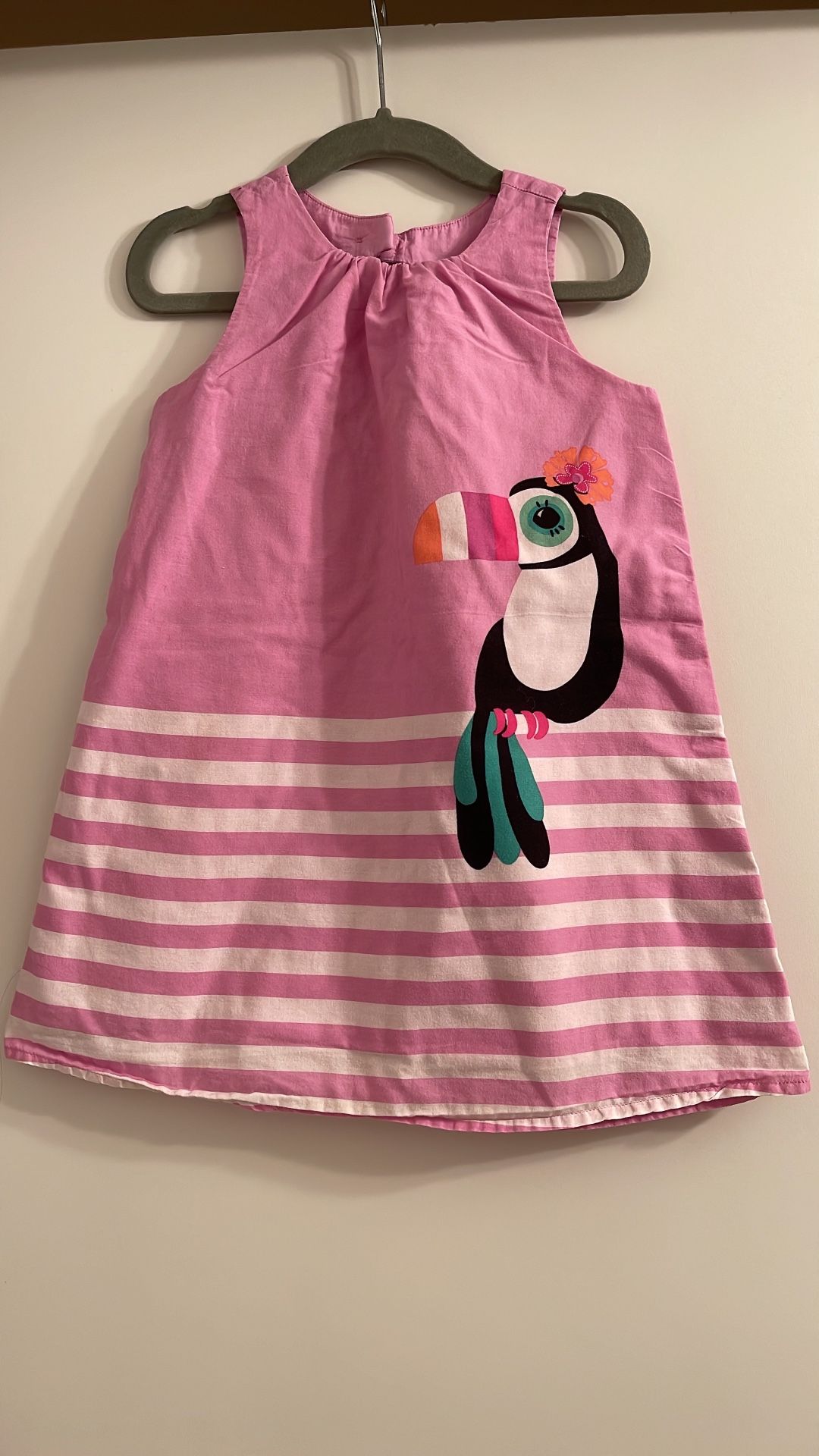GYMBOREE Toddler Light Purple Parrot Dress, size 2T