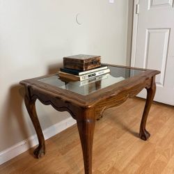 Antique Victorian Walnut Side Table