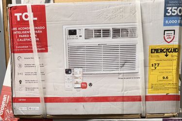 TCL 8000-BTU 350-Sq Ft 115-Volt white though the wall air conditioner with heater & remote H8T91H