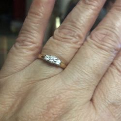 Platinum Ring Gold  Past Present  And Future  Ring 