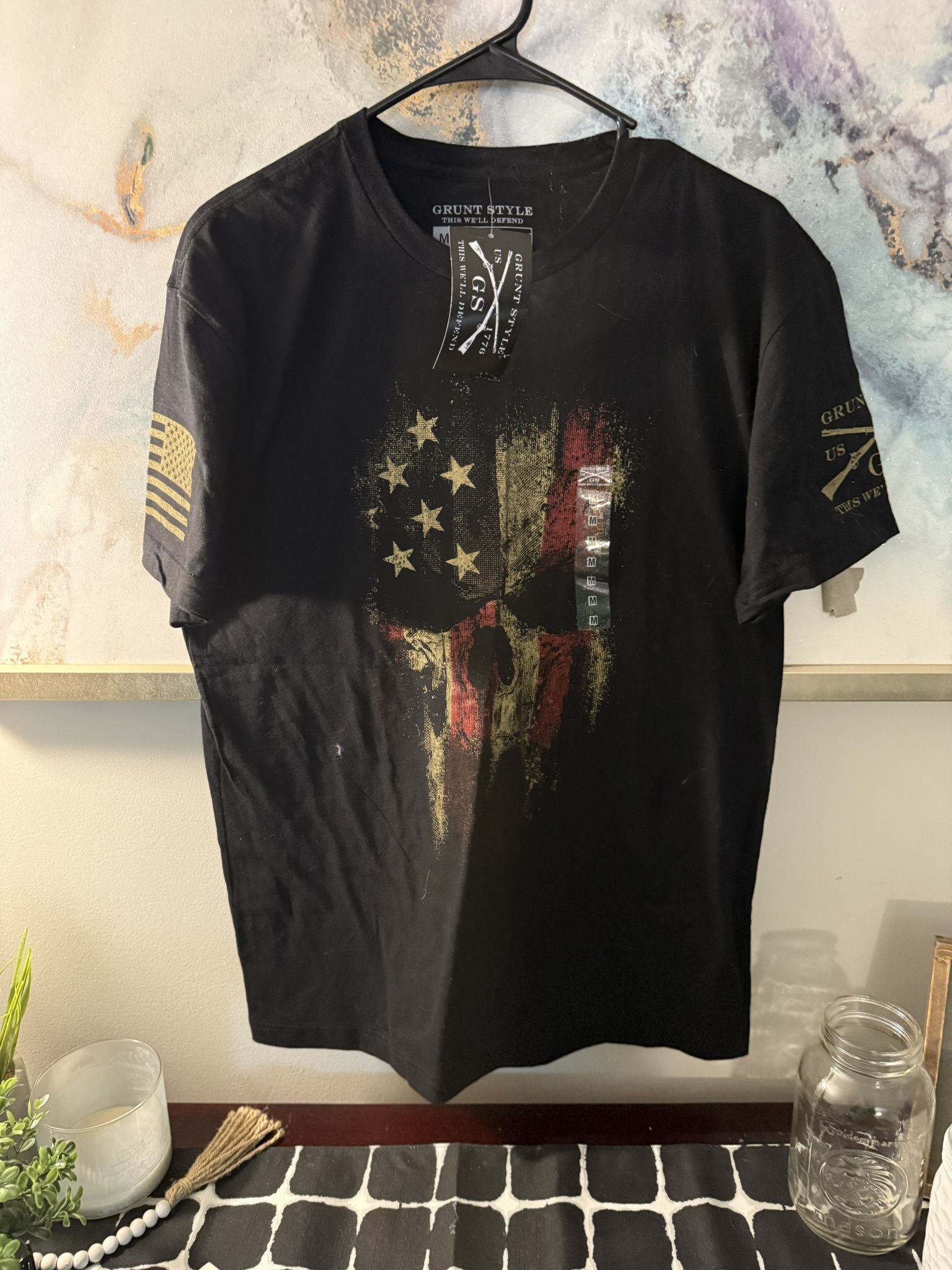 Men’s Grunt Style ‘American Reaper’ Style T-Shirt Med.