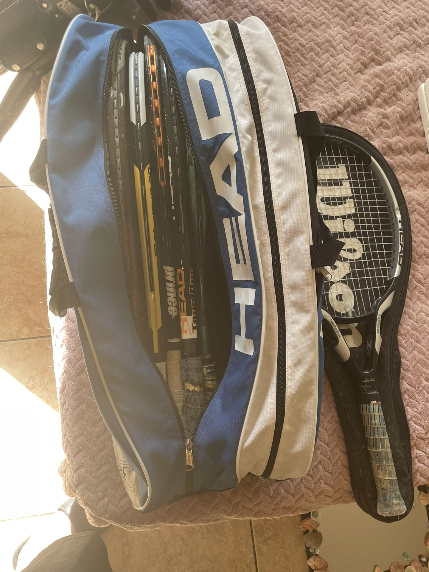 Tennis Bag With Rackets 