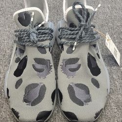 Adidas HU NMD Human Race x Pharrell Animal Print Grey Men's Shoes Size 11.5 ID1531